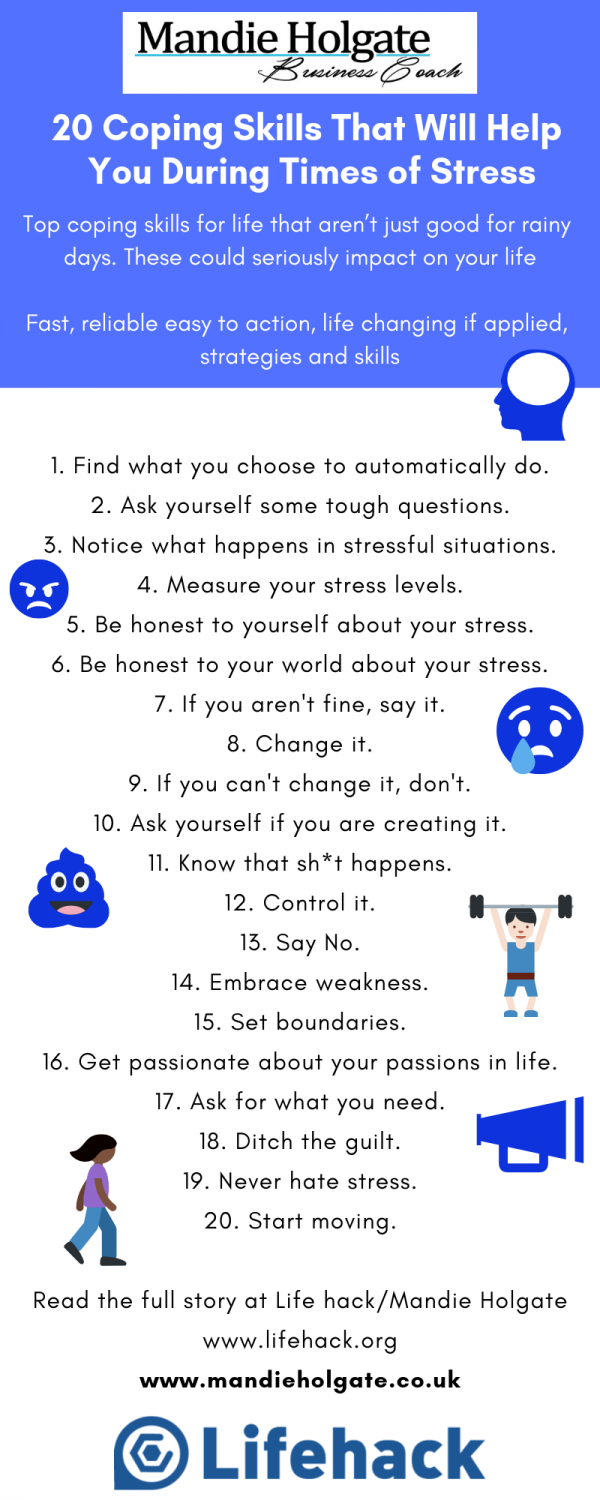 20 Coping Skills That Will Help You During Times of Stress – Mandie Holgate
